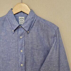 Brooks Brothers Irish Linen Button Down M